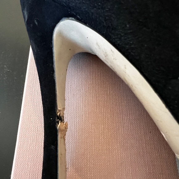 Miu Miu Black Suede Calzature Donna Camoscio 1 Platform Pumps 10B/EU40 fits 9.5 - Picture 11 of 16